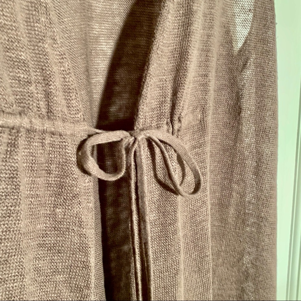 Eileen Fisher linen vest with string tie